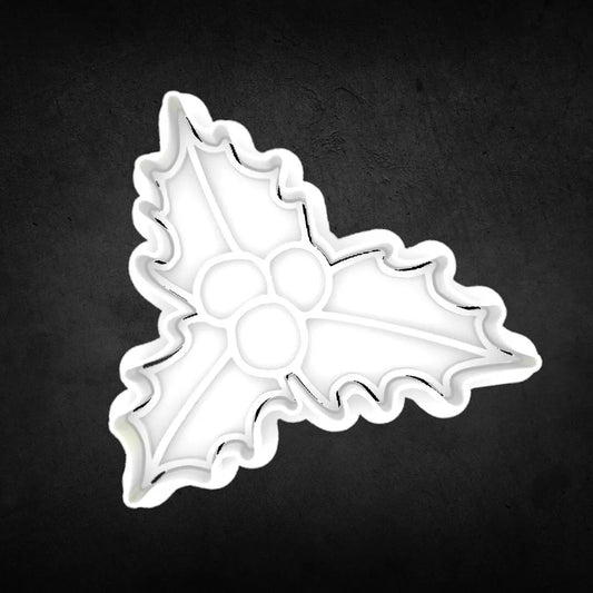 Christmas Holly Cookie Cutter and Stamp