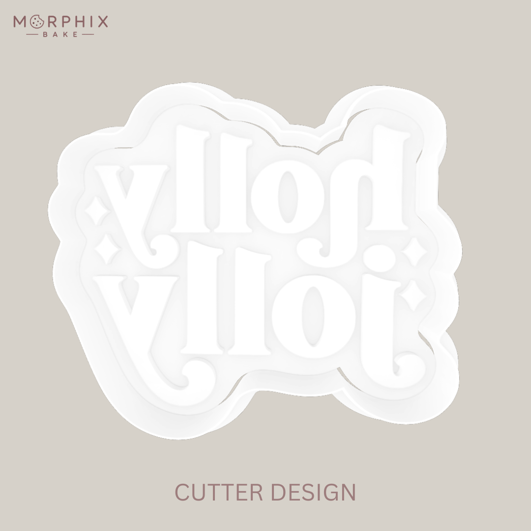 Holly Jolly Cookie Cutter and Stamp