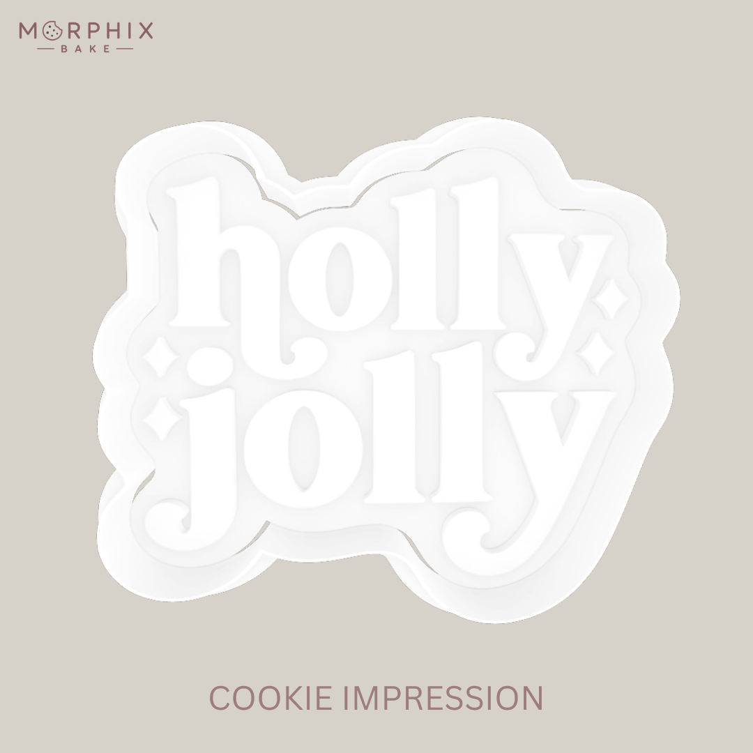 Holly Jolly Cookie Cutter and Stamp