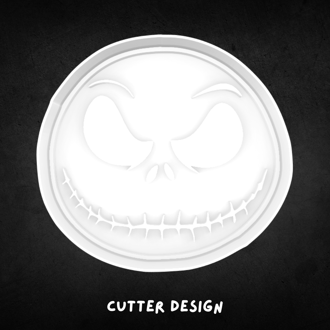 Nightmare Before Christmas Inspired Jack Skellington Cookie Cutter and Stamp