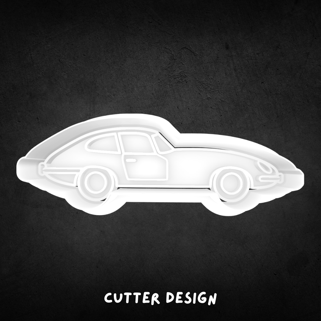 Classic Jaguar E Type Car Cookie Cutter and Stamp