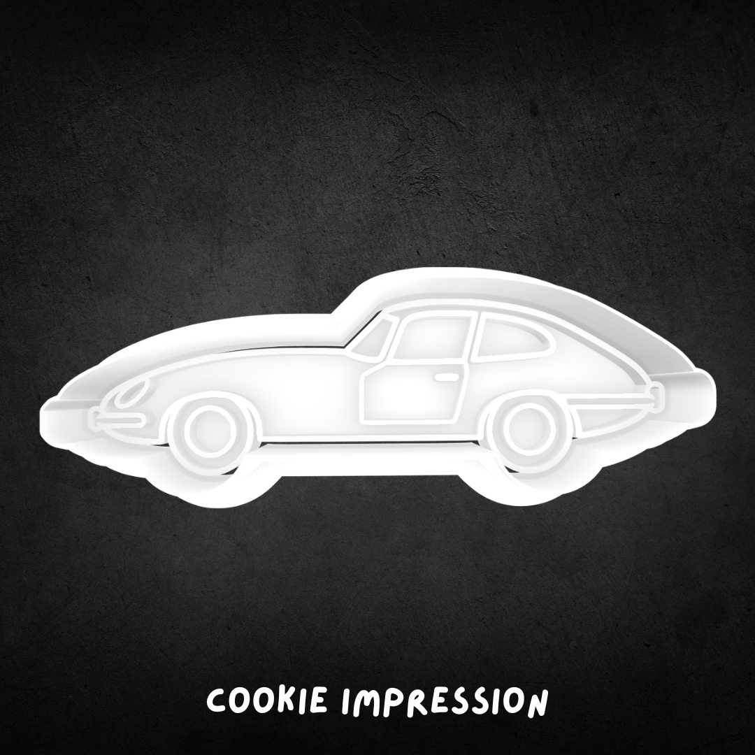 Classic Jaguar E Type Car Cookie Cutter and Stamp