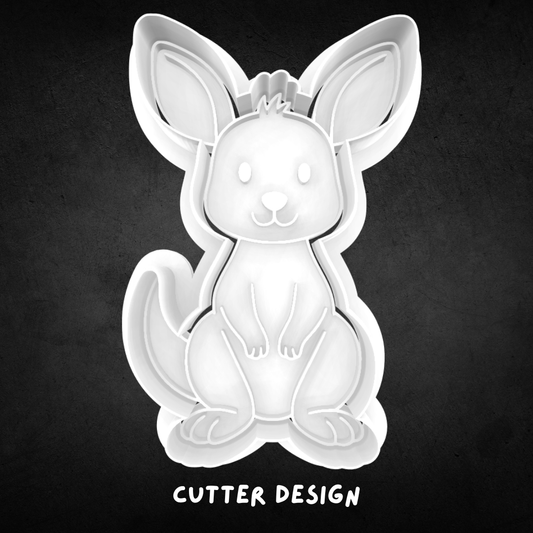 Kangaroo 01 Cookie Cutter and Stamp
