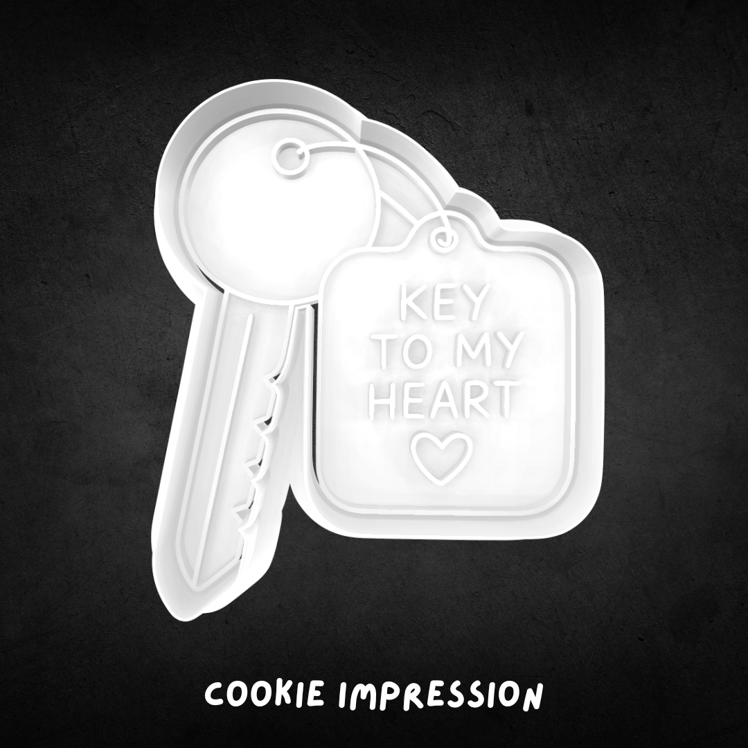 Key to my Heart Cutter and Stamp