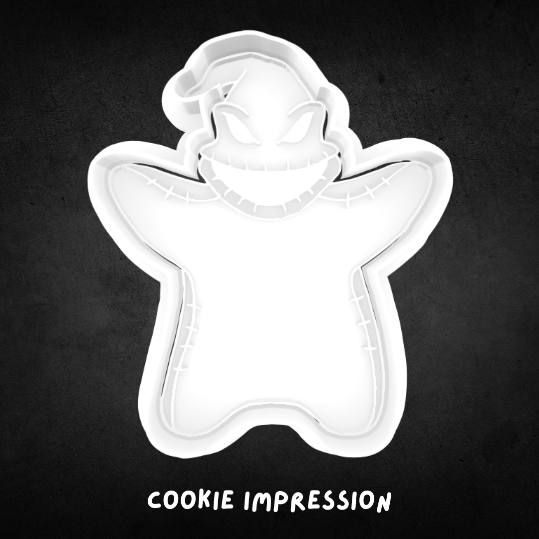 Nightmare Before Christmas Inspired Oogie Boogie Cookie Cutter and Stamp