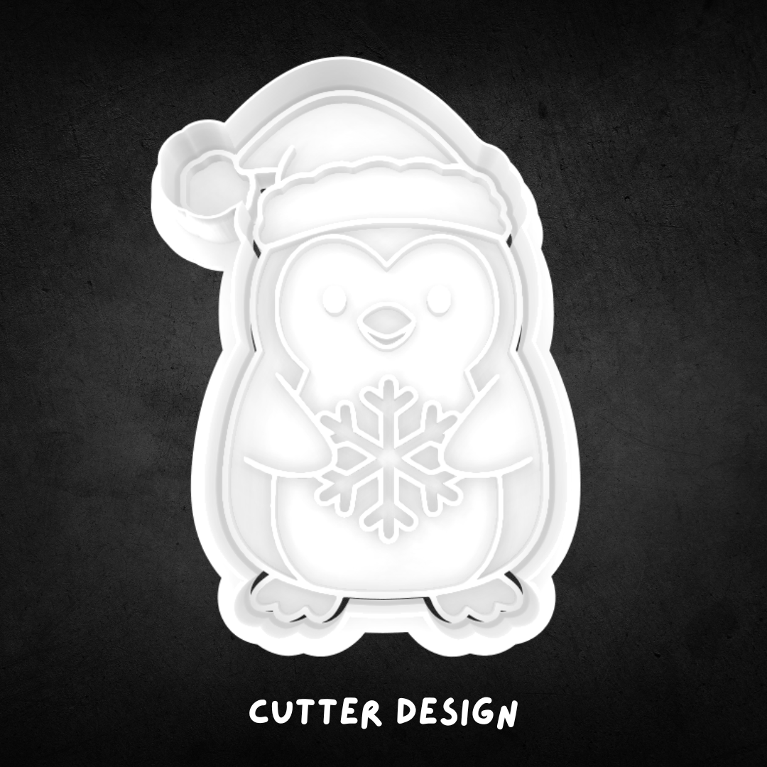 Christmas Penguin 02 Cookie Cutter and Stamp