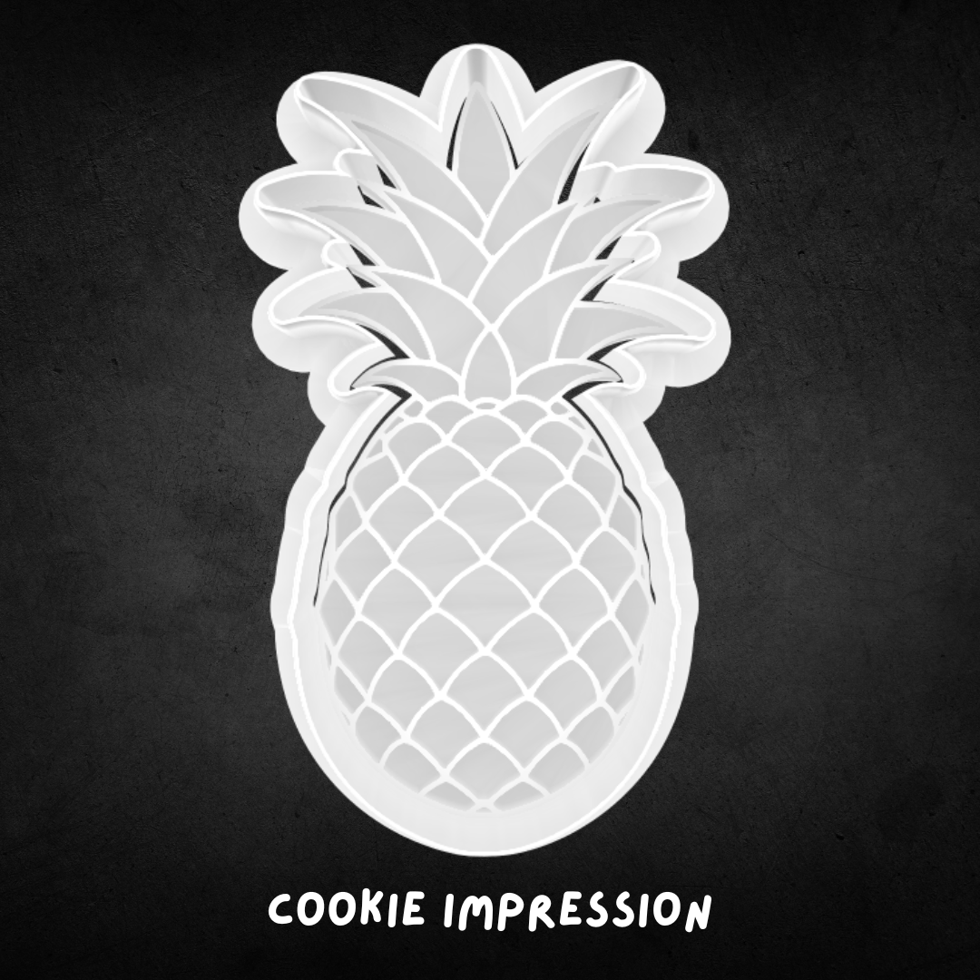 Pineapple Cookie Cutter and Stamp
