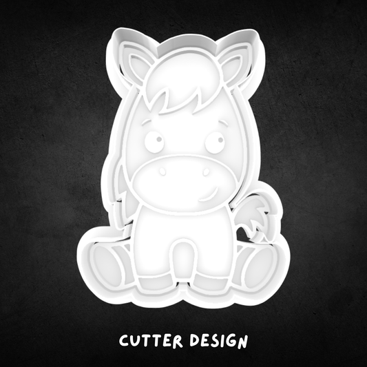 Pony Cookie Cutter and Stamp
