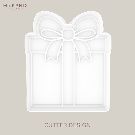 Christmas Present Cookie Cutter and Stamp