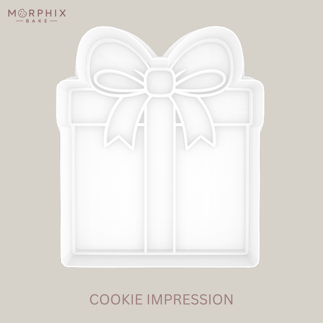 Christmas Present Cookie Cutter and Stamp