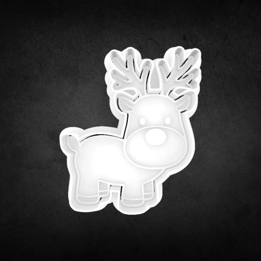 Christmas Reindeer Cookie Cutter and Stamp