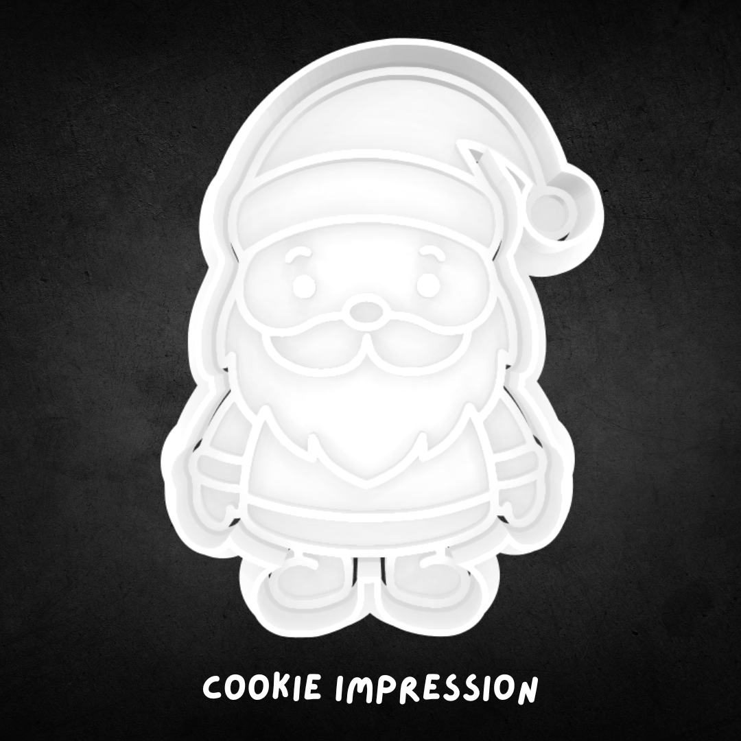 Christmas Santa Cookie Cutter and Stamp