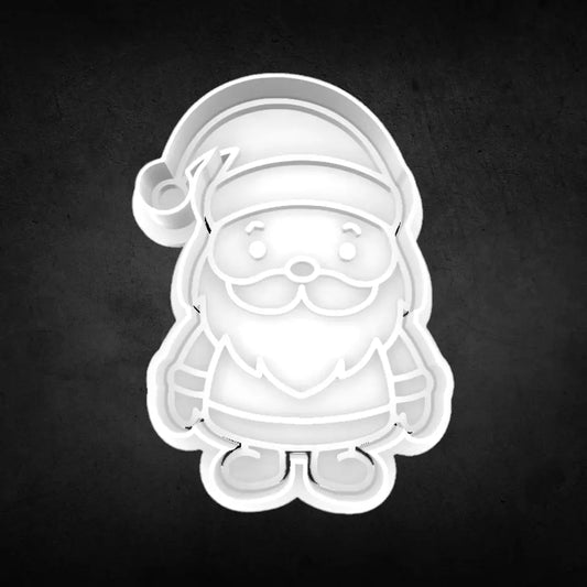 Christmas Santa Cookie Cutter and Stamp