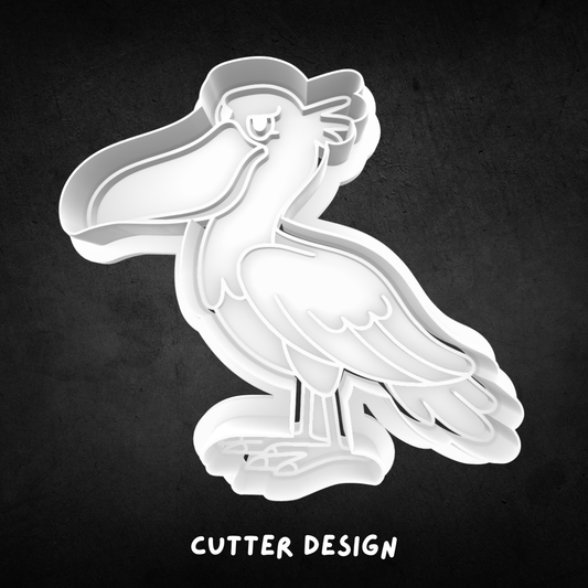 Shoebill Cookie Cutter and Stamp (Copy)