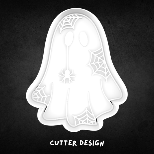 Spiderweb Ghost Cookie Cutter and Stamp