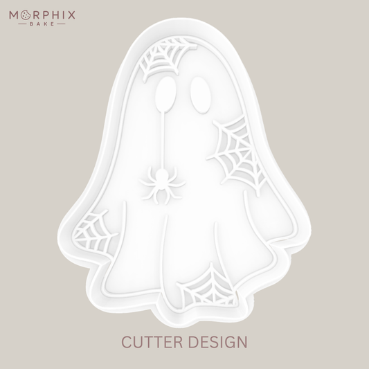Spiderweb Ghost Cookie Cutter and Stamp
