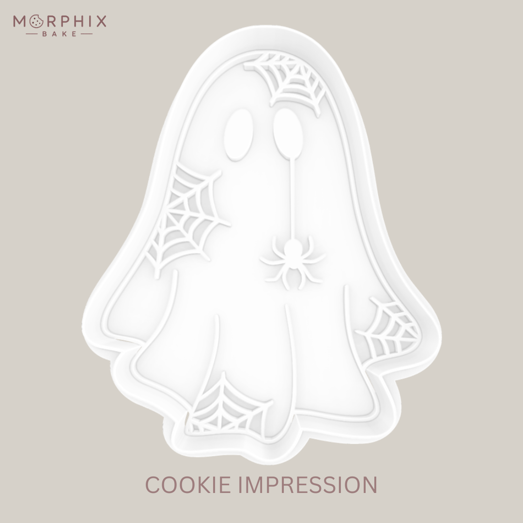 Spiderweb Ghost Cookie Cutter and Stamp