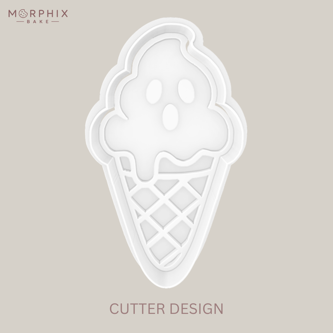 Spooky Ice Cream Cookie Cutter and Stamp
