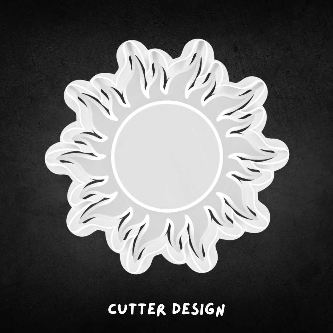 Sun 01 Cookie Cutter and Stamp