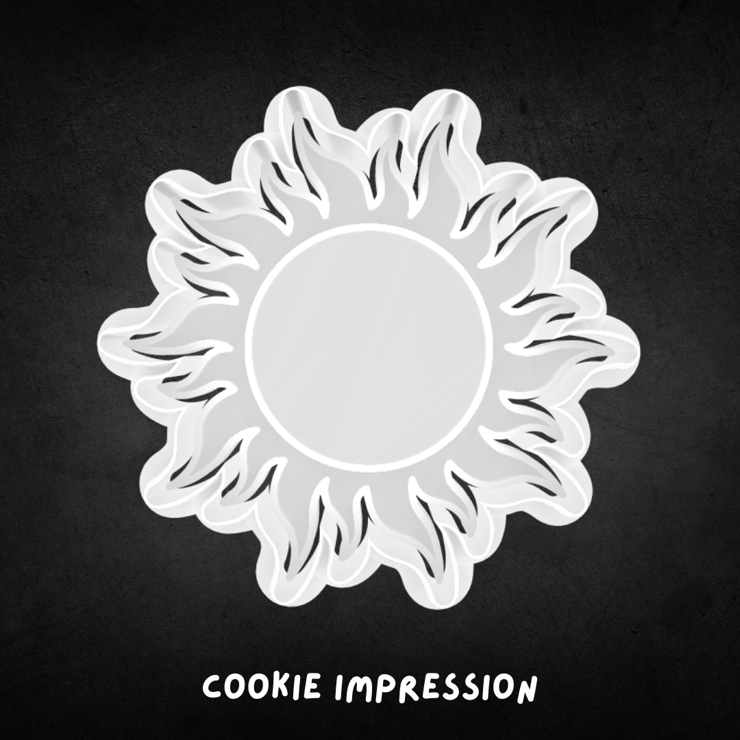 Sun 01 Cookie Cutter and Stamp