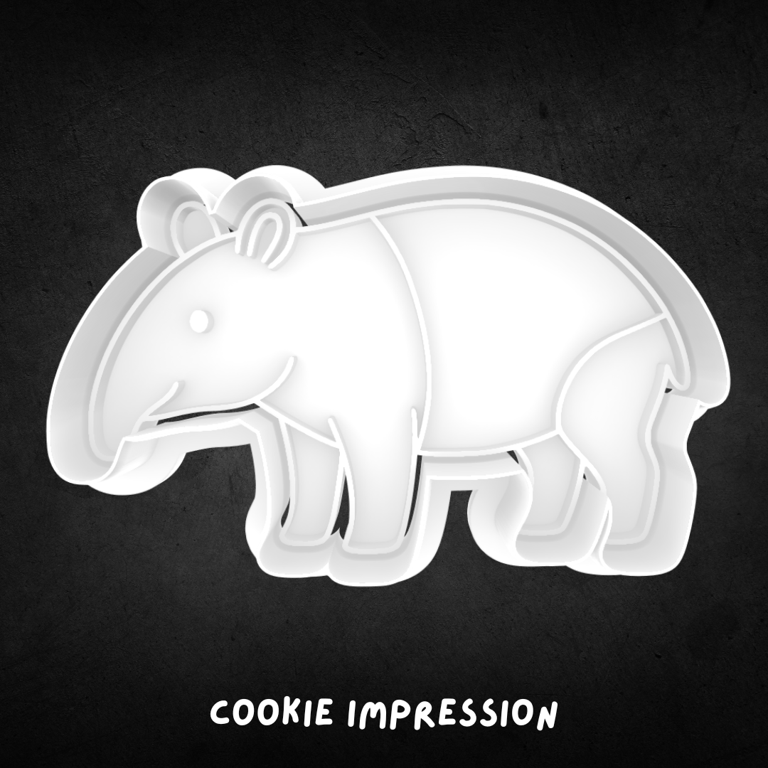 Tapir Cookie Cutter and Stamp