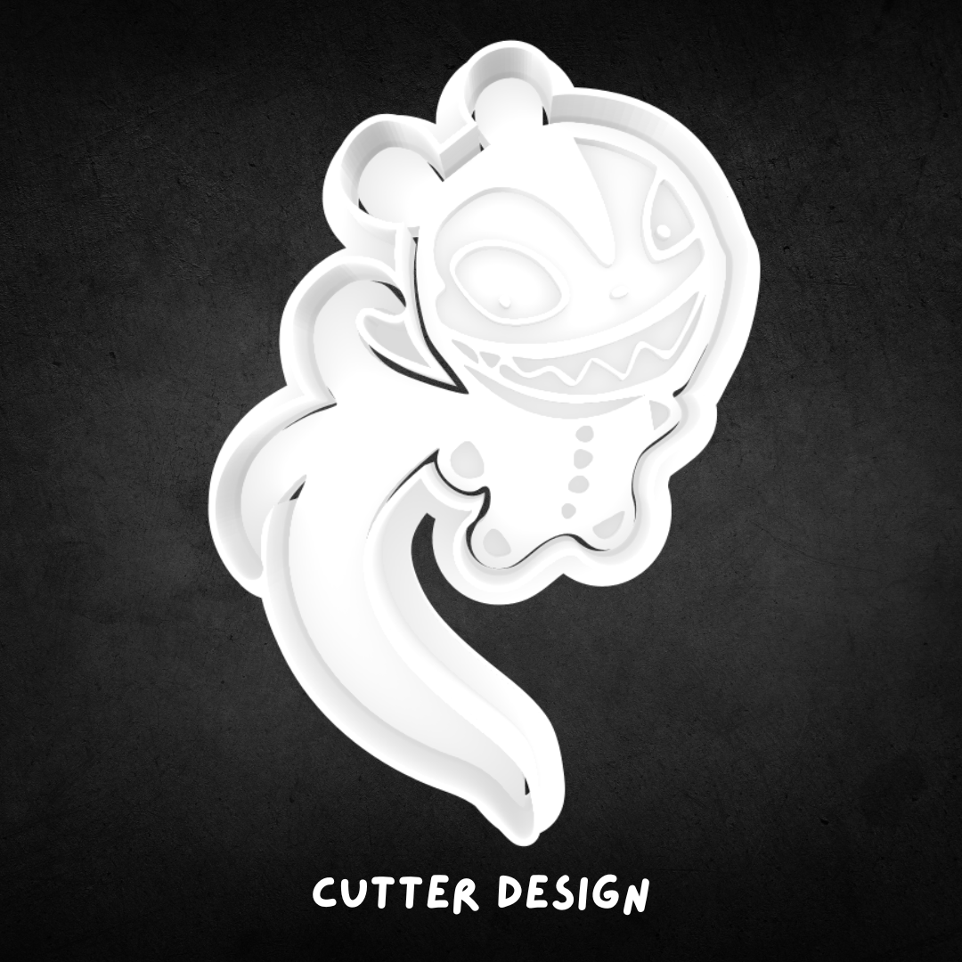 Nightmare Before Christmas Inspired Vampire Teddy Cookie Cutter and Stamp
