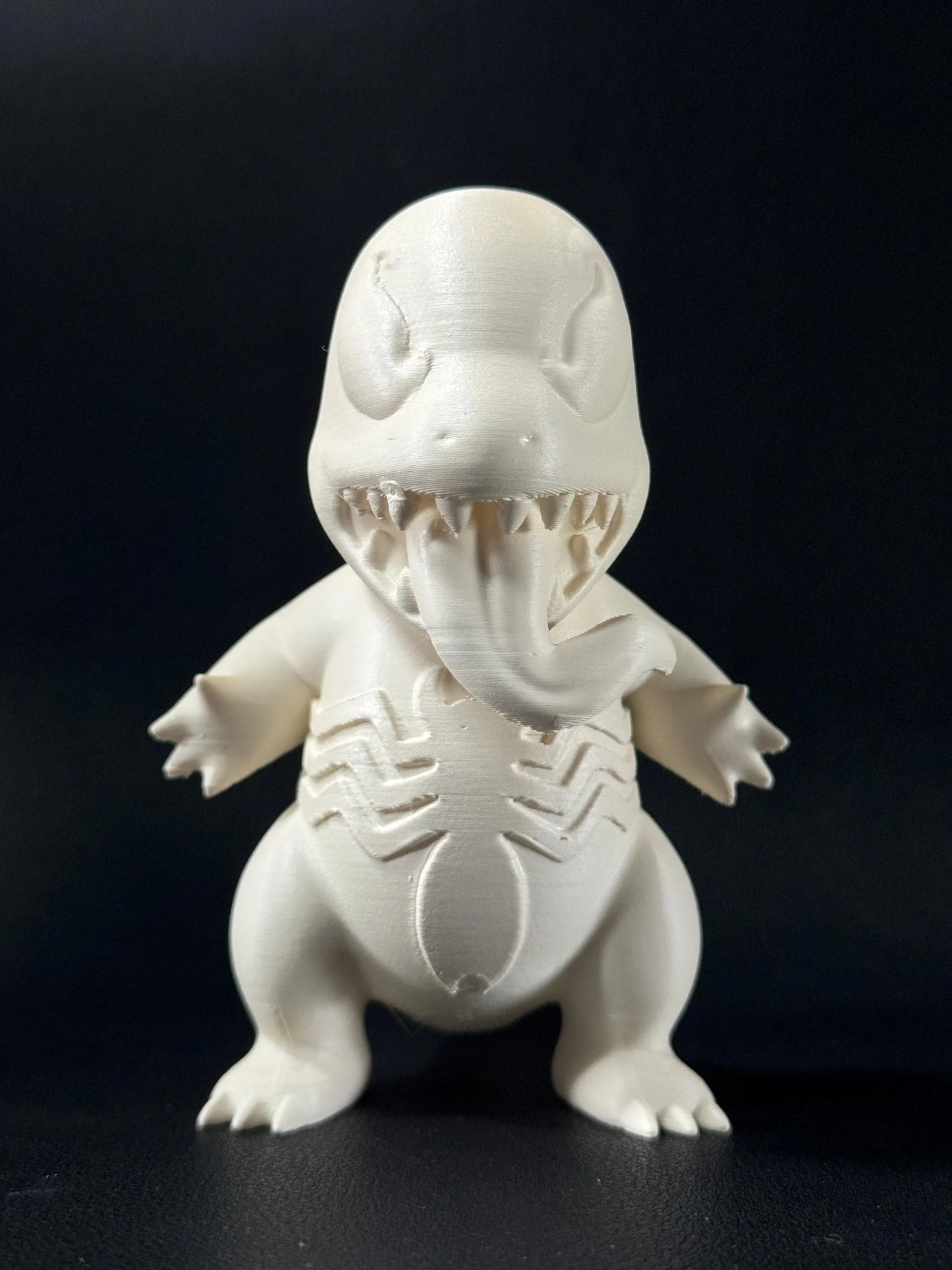 Venomised Charmander Figurine (10cm) - Ready to Paint