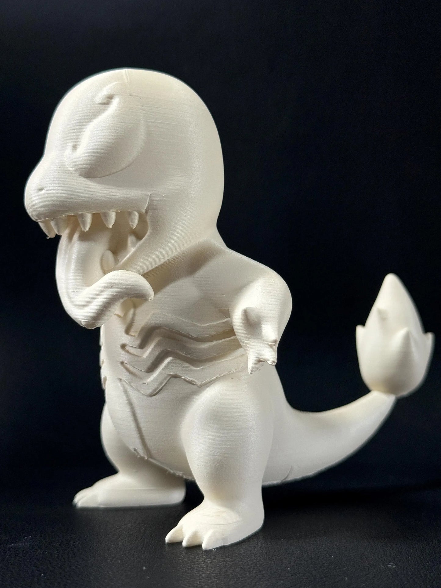 Venomised Charmander Figurine (10cm) - Ready to Paint