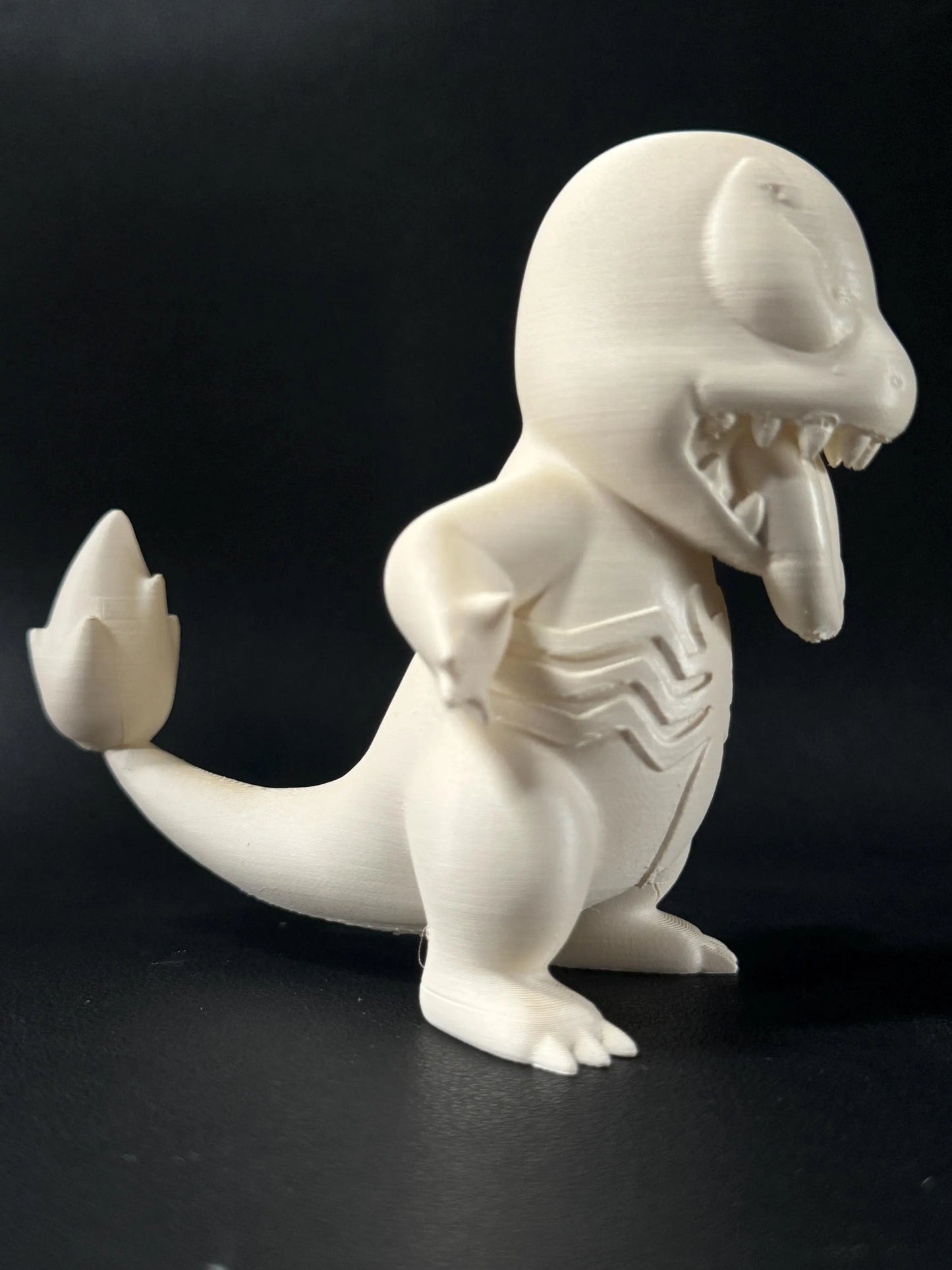 Venomised Charmander Figurine (10cm) - Ready to Paint