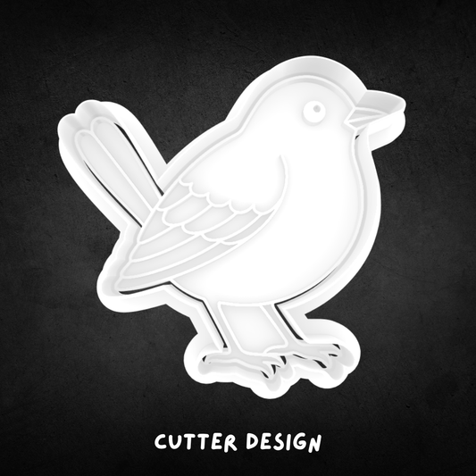 Wren Cookie Cutter and Stamp