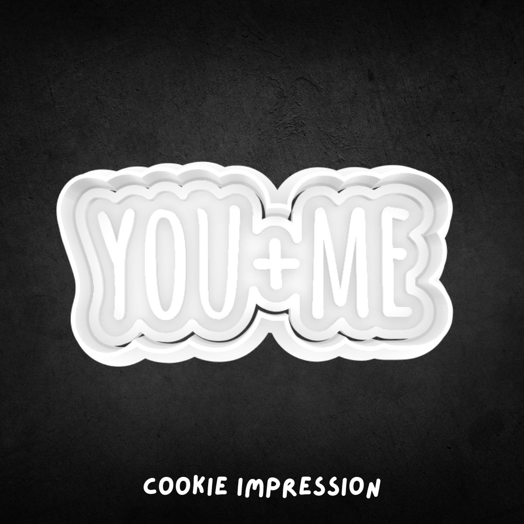 You + Me Cookie Cutter and Stamp