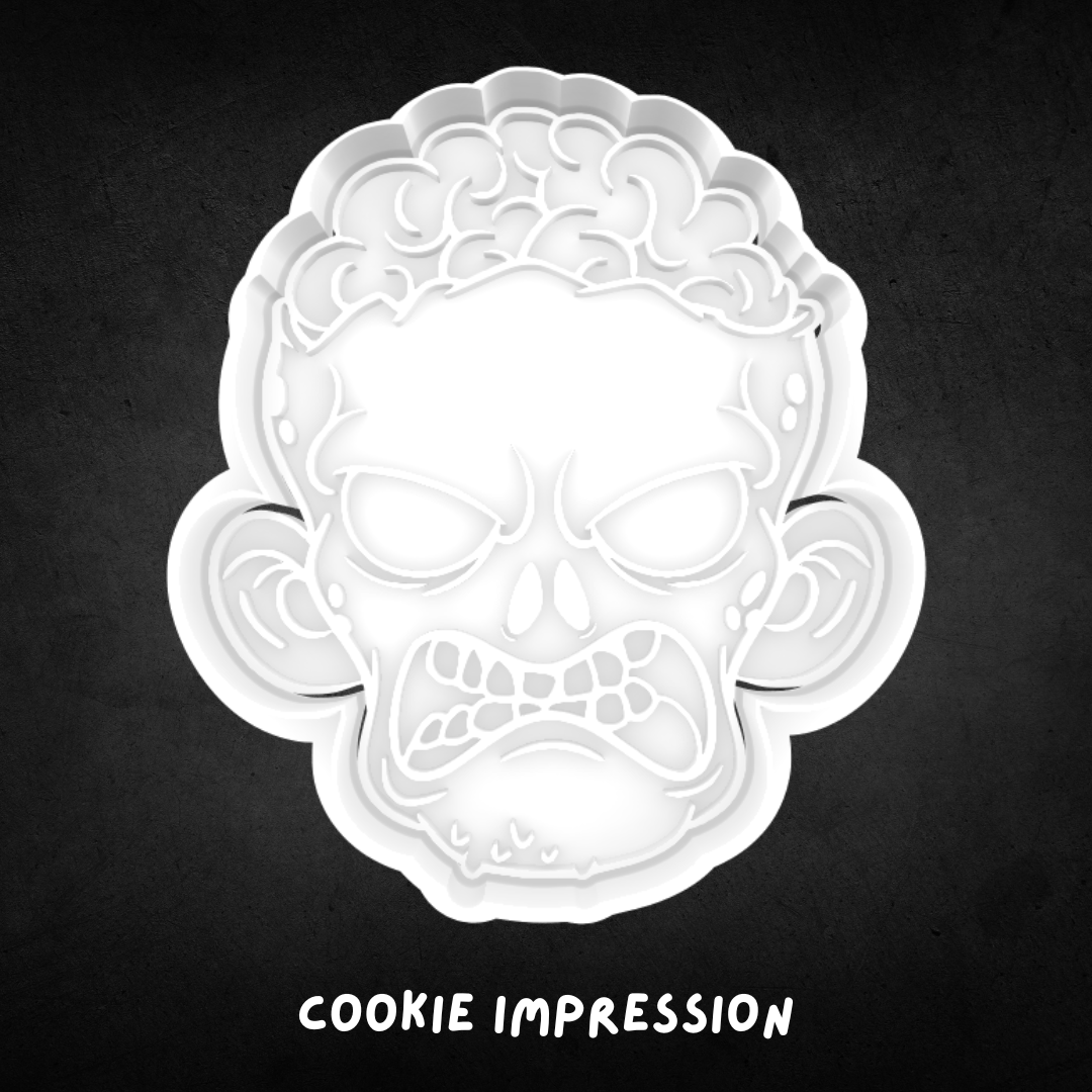 Halloween Zombie 01 Cookie Cutter and Stamp