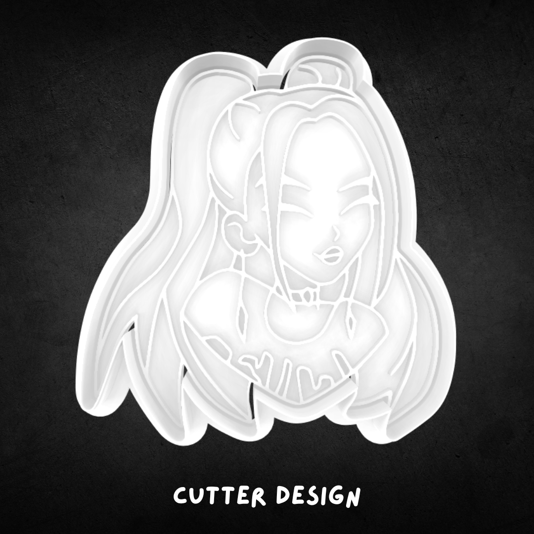 K-pop Demon Hunters Inspired Mira Cookie Cutter and Stamp
