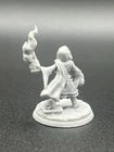 Unpainted Halfling Male Mage Alt 25mm Base 3D Printed Resin DnD Fantasy Figurine