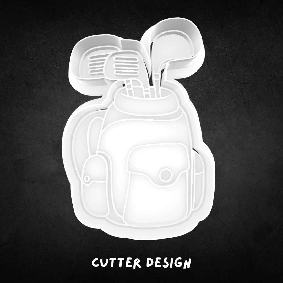 Golf Bag Cookie Cutter and Stamp
